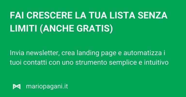 mailerlite newsletter gratuite per sempre