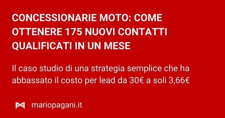 attirare clienti in concessionaria moto