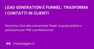 Lead generation marketing funnel