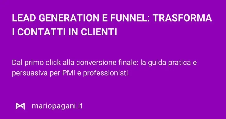 Lead generation marketing funnel